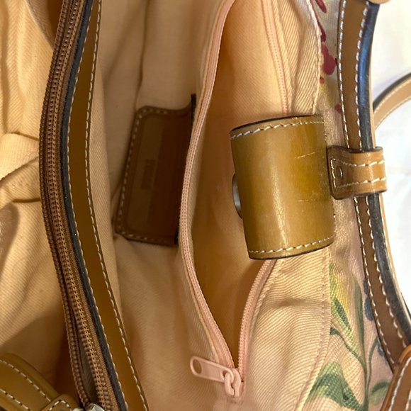 Never used Fossil canvas crossbody floral motif bag - Picture 3 of 5